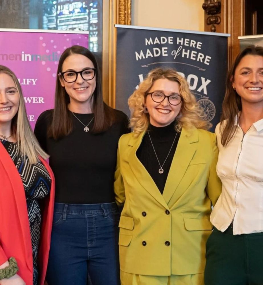 Laurene with fellow speakers at the Women in Media event in Belfast